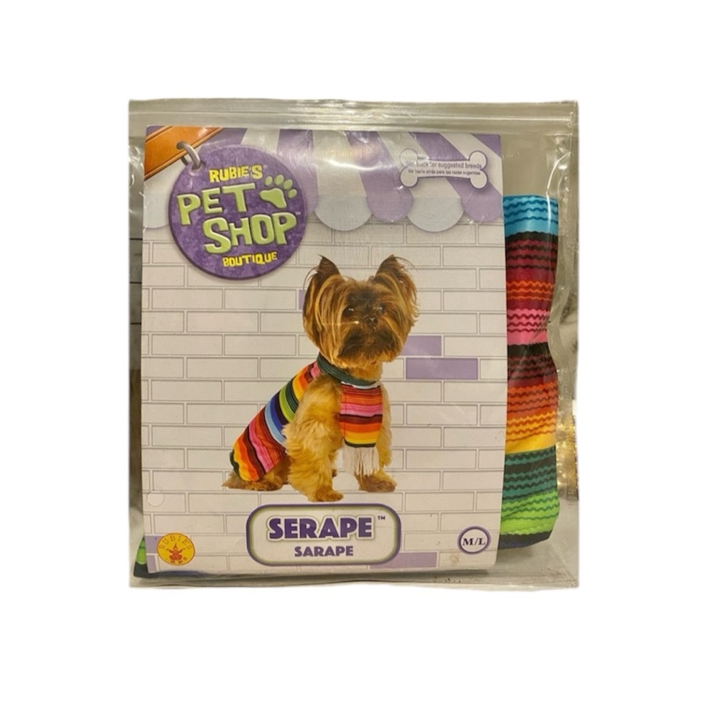 Dog M/L sarape Halloween costume